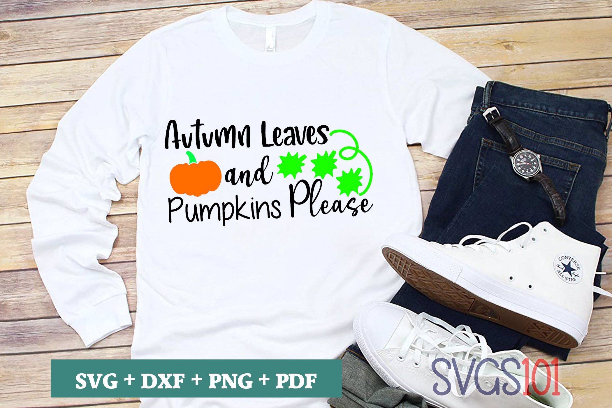 autumn leaves and pumpkin please