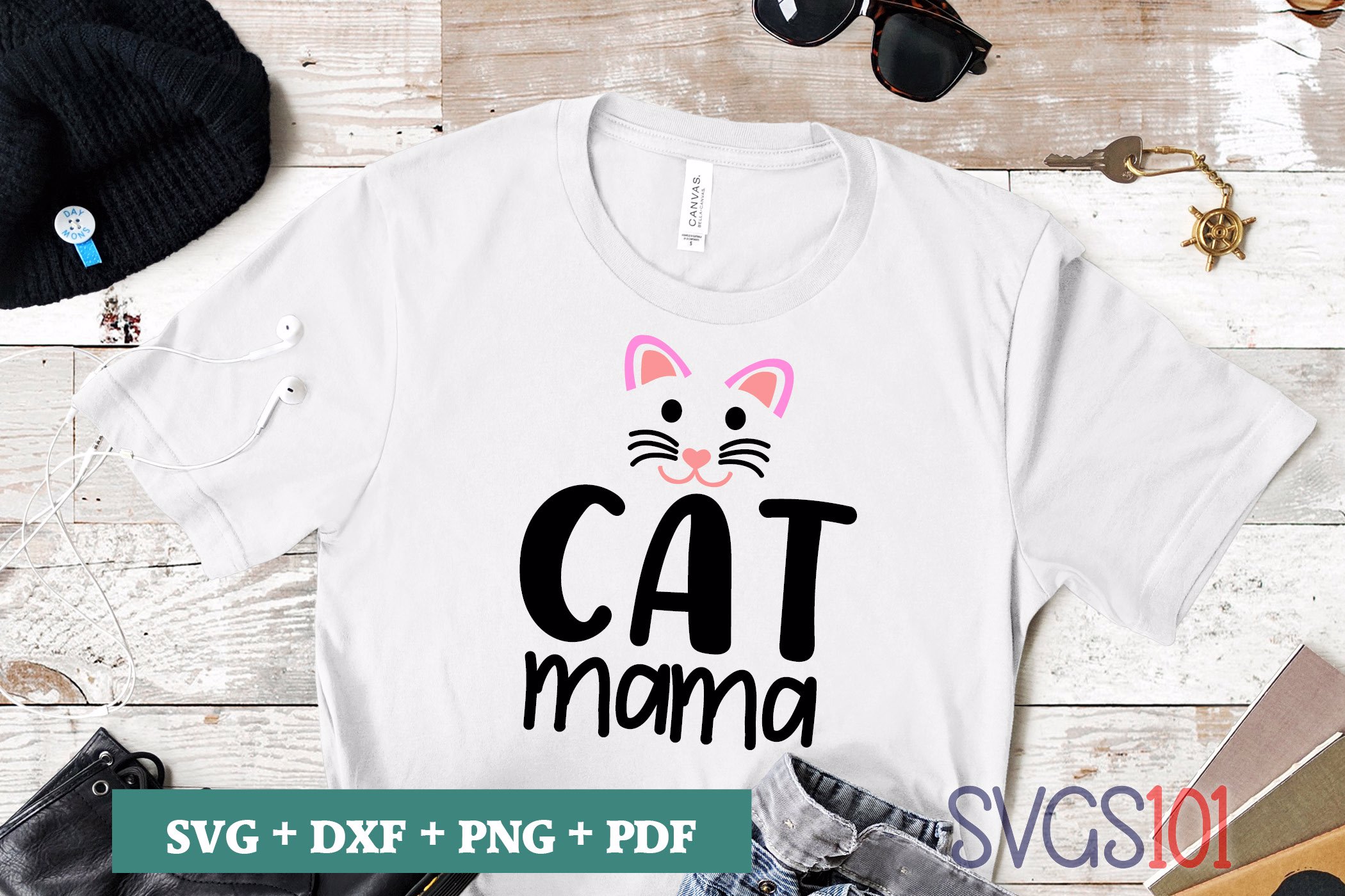 Cat Mama SVG Cuttable file - DXF, EPS, PNG, PDF | SVG Cutting File
