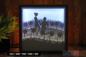 Cute Proposal DIY Shadow Box Light Box 8x8, 12x12