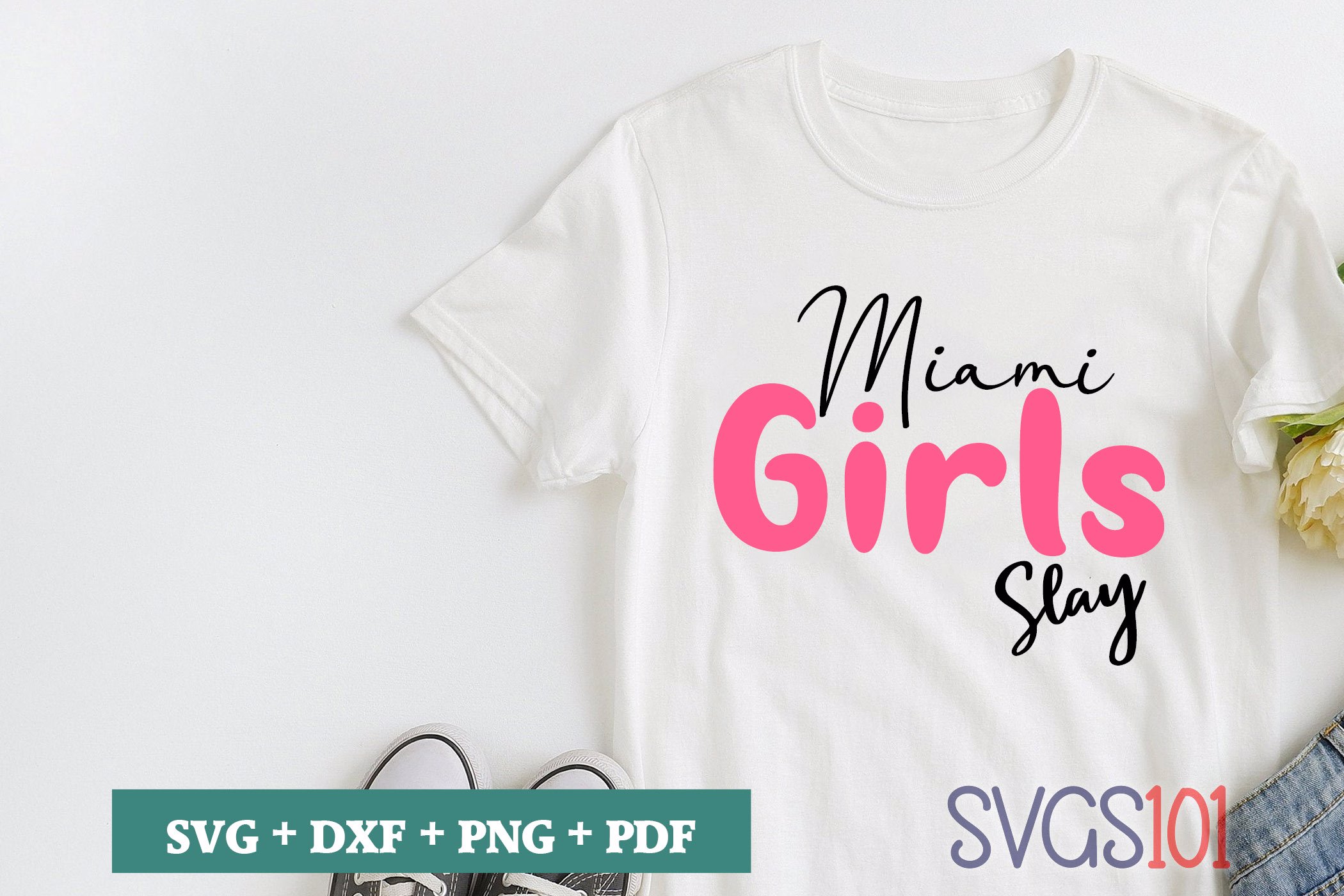 Download Miami Girls Slay SVG Cuttable file - DXF, EPS, PNG, PDF | SVG Cutting File