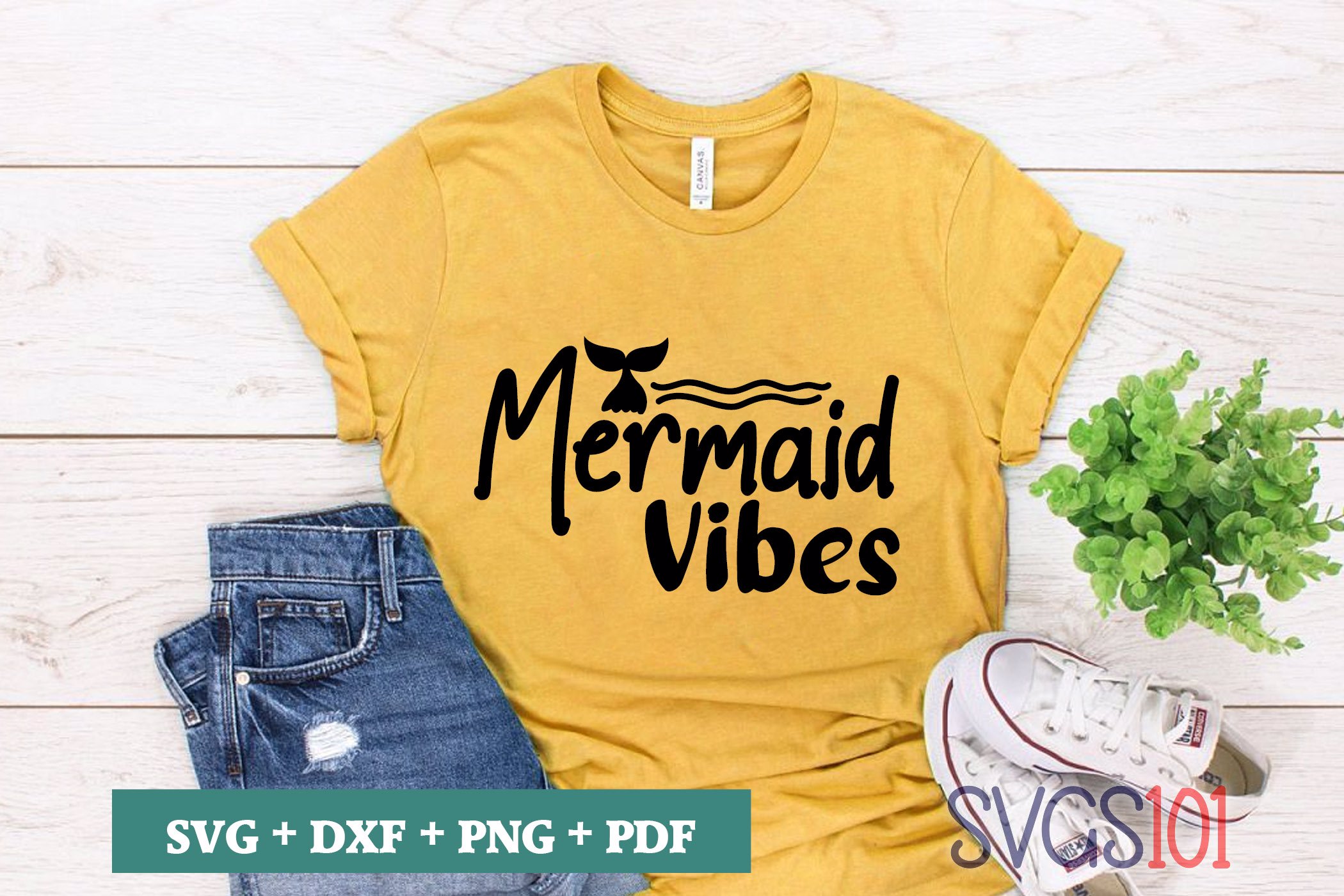 Download Mermaid Vibes SVG Cuttable file - DXF, EPS, PNG, PDF | SVG ...