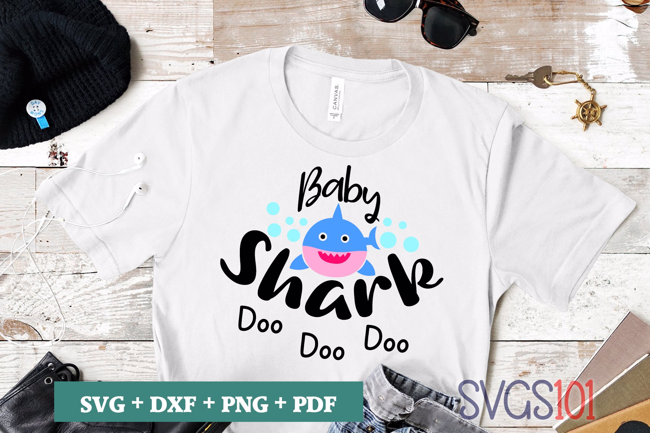 Baby Shark Doo Doo Doo SVG Cuttable file - DXF, EPS, PNG ...