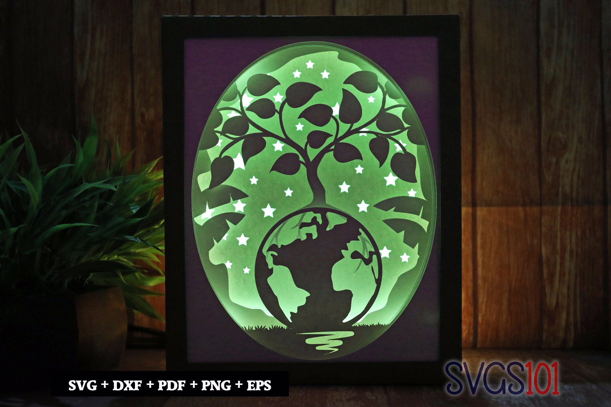 Celebrating Earth Day DIY Shadow Box Light Box 8x10