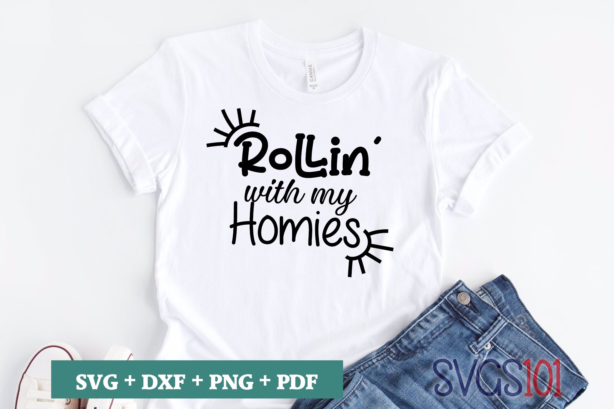 Download Rollin' With My Homies SVG Cuttable file - DXF, EPS, PNG ...